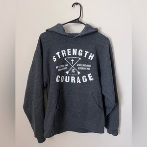 verse deuteronomy 31:6 medium hoodie